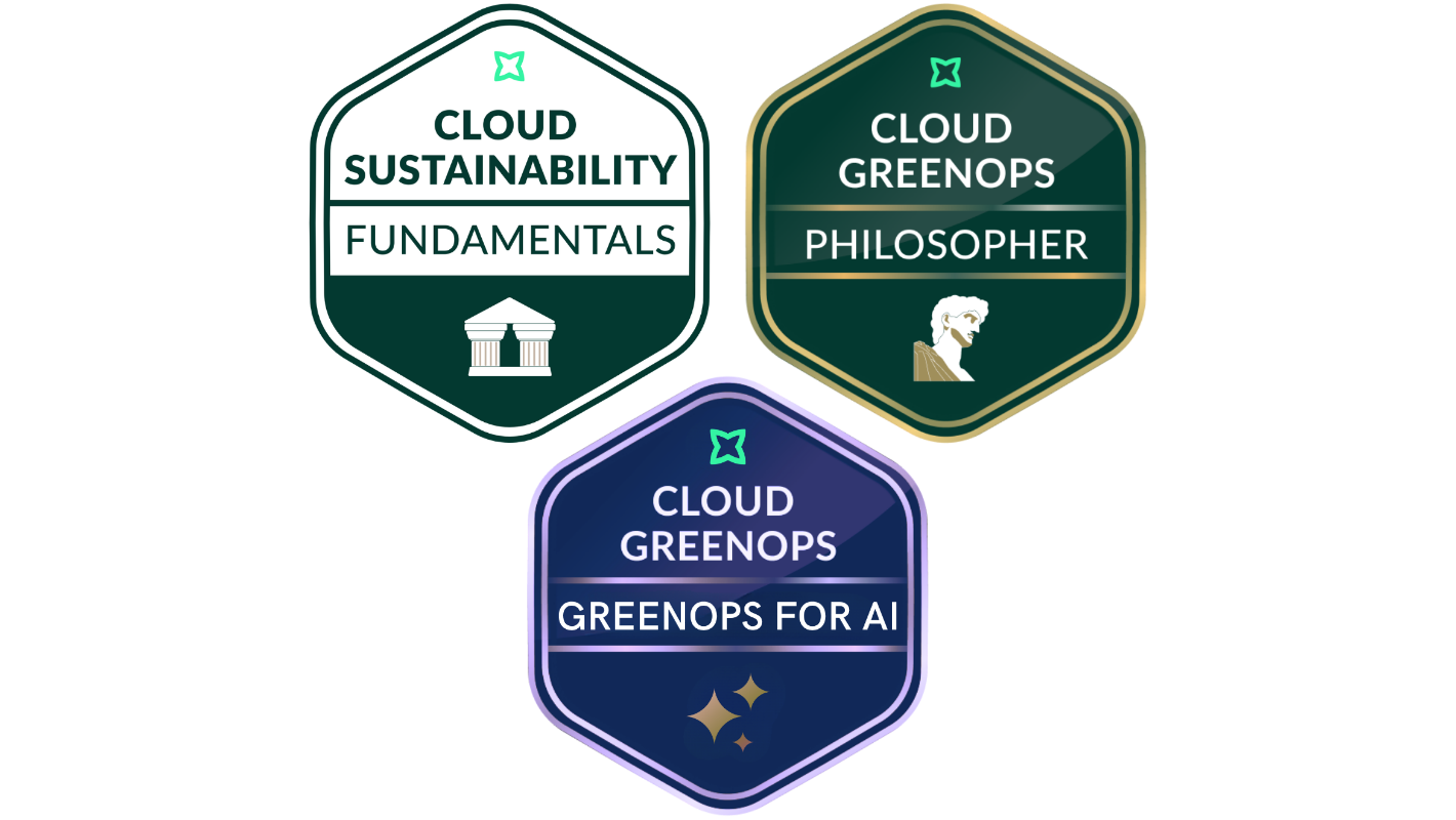 Greenpixie GreenOps Academy badges